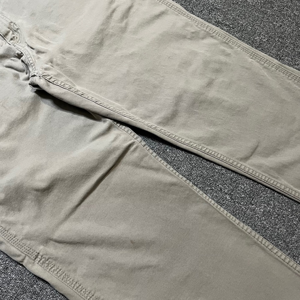 Ridgecut Toughwear Mens 34x32 Beige Canvas Carpenter Pants Utility Workwear - Picture 9 of 11